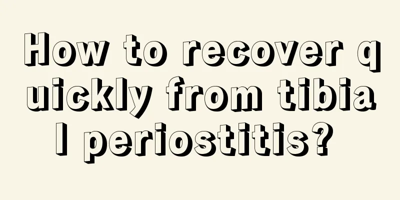 How to recover quickly from tibial periostitis? 