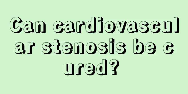 Can cardiovascular stenosis be cured? 