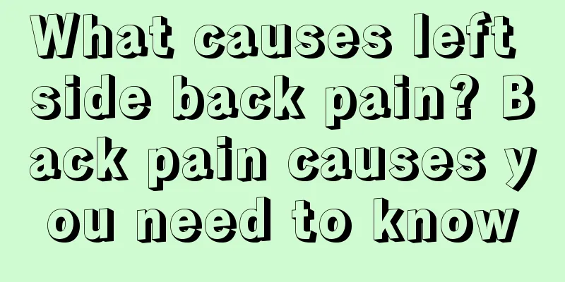 What causes left side back pain? Back pain causes you need to know