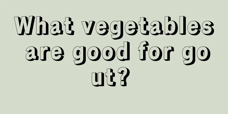 What vegetables are good for gout? 