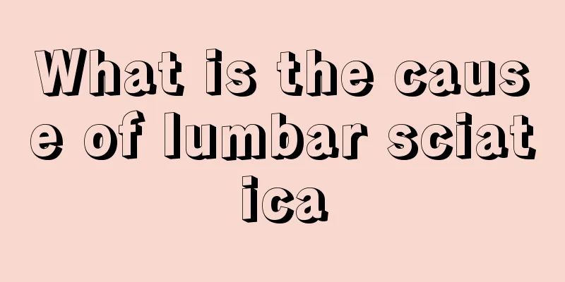 What is the cause of lumbar sciatica