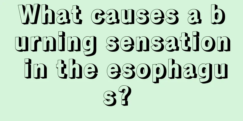 What causes a burning sensation in the esophagus? 