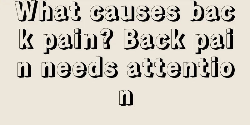 What causes back pain? Back pain needs attention