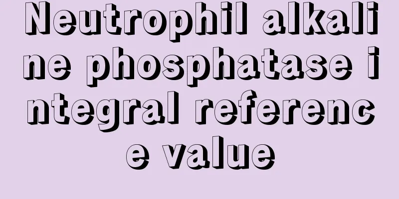Neutrophil alkaline phosphatase integral reference value