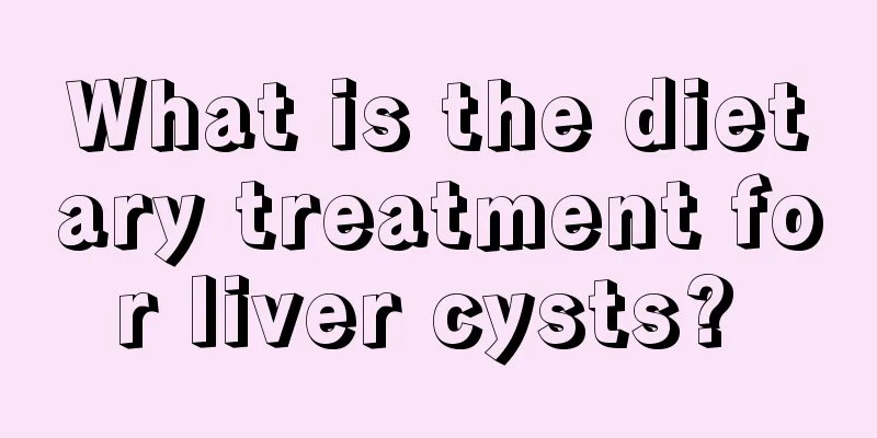 What is the dietary treatment for liver cysts? 