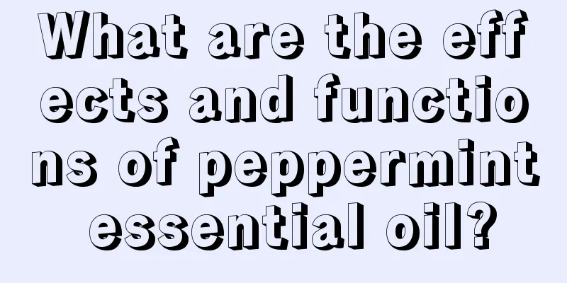 What are the effects and functions of peppermint essential oil?