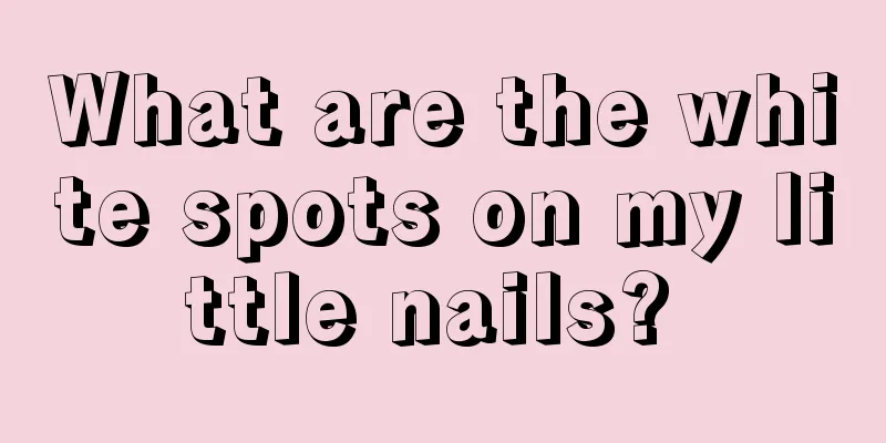 What are the white spots on my little nails? 