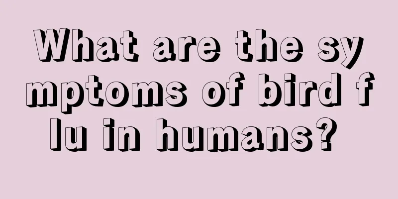 What are the symptoms of bird flu in humans? 