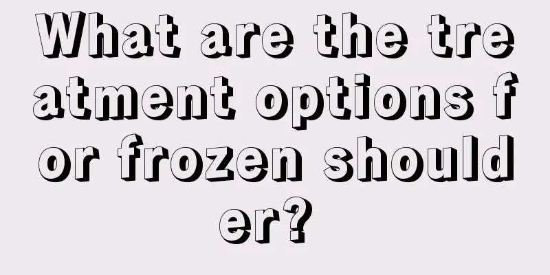 What are the treatment options for frozen shoulder? 