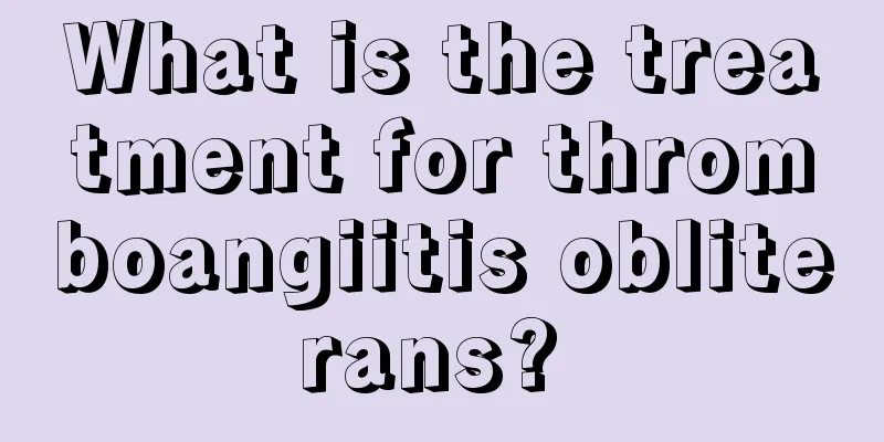 What is the treatment for thromboangiitis obliterans? 