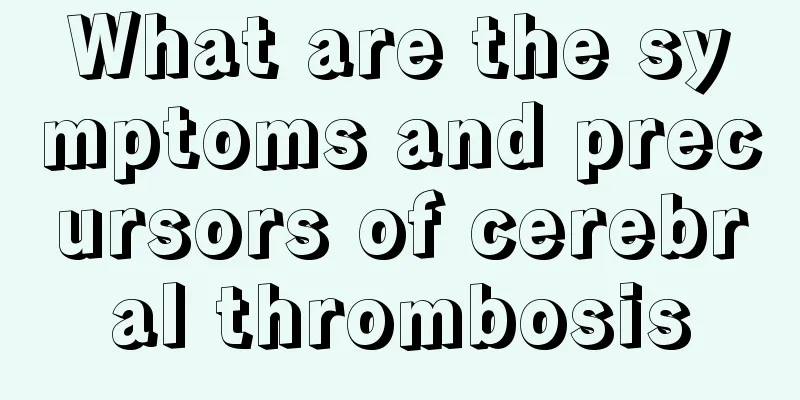What are the symptoms and precursors of cerebral thrombosis