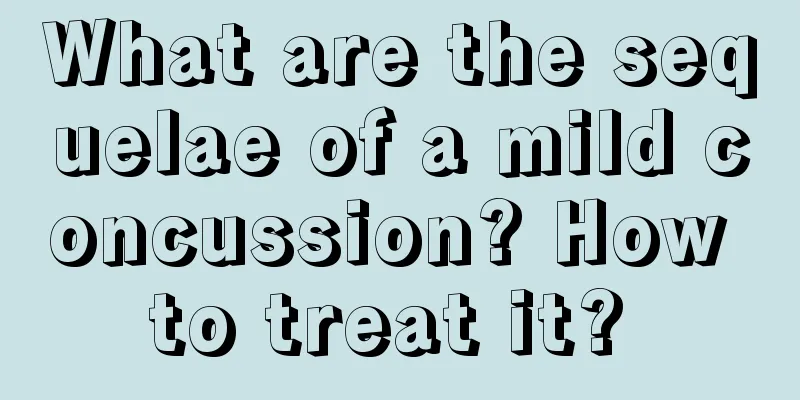What are the sequelae of a mild concussion? How to treat it? 