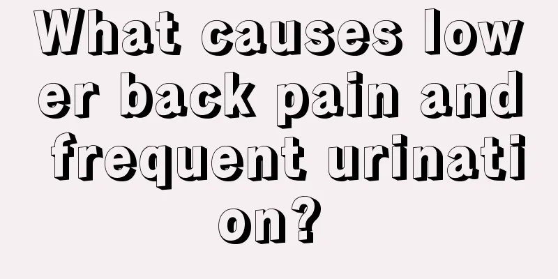 What causes lower back pain and frequent urination? 