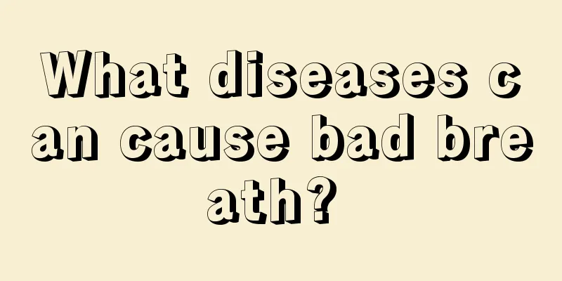 What diseases can cause bad breath? 