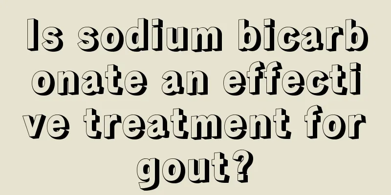 Is sodium bicarbonate an effective treatment for gout? 