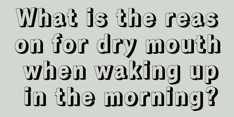 What is the reason for dry mouth when waking up in the morning?