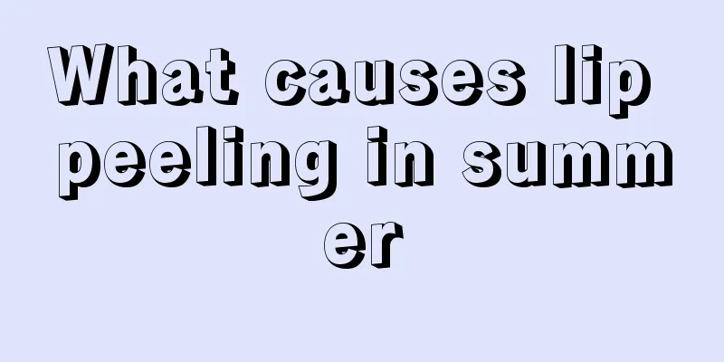 What causes lip peeling in summer