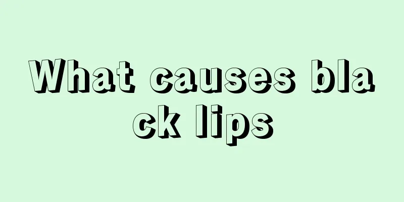 What causes black lips