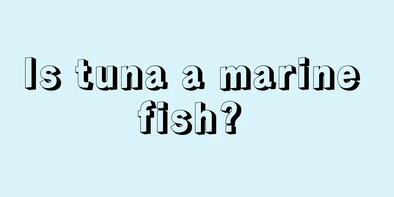 Is tuna a marine fish? 