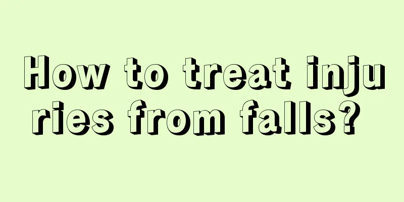 How to treat injuries from falls? 