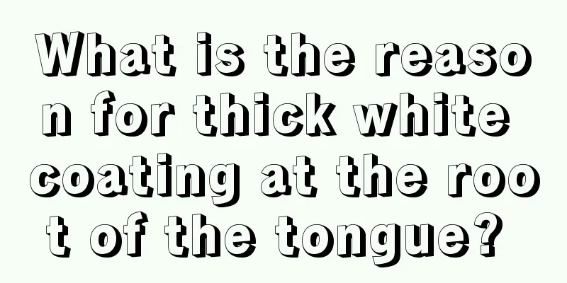 What is the reason for thick white coating at the root of the tongue? 