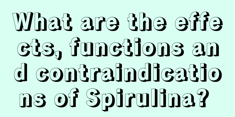 What are the effects, functions and contraindications of Spirulina? 