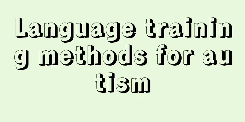 Language training methods for autism