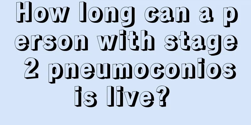 How long can a person with stage 2 pneumoconiosis live? 