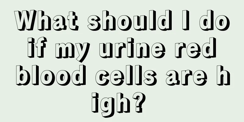 What should I do if my urine red blood cells are high? 
