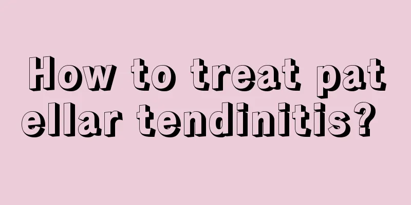 How to treat patellar tendinitis? 