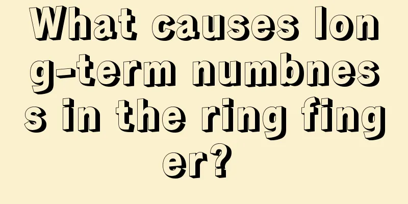 What causes long-term numbness in the ring finger? 