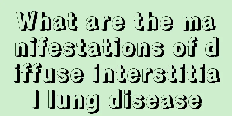 What are the manifestations of diffuse interstitial lung disease