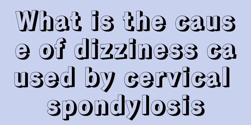 What is the cause of dizziness caused by cervical spondylosis