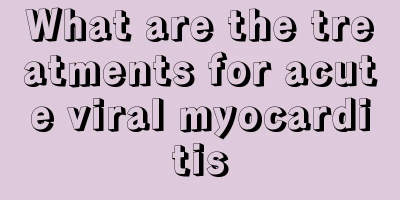 What are the treatments for acute viral myocarditis