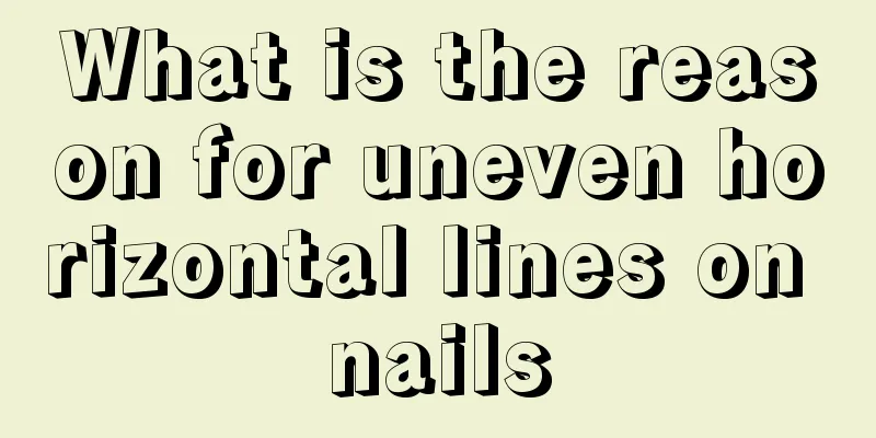 What is the reason for uneven horizontal lines on nails