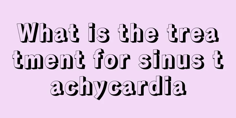 What is the treatment for sinus tachycardia