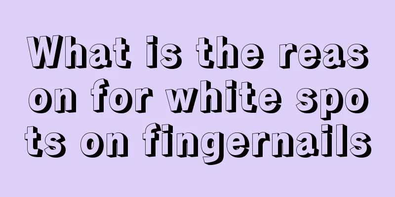 What is the reason for white spots on fingernails