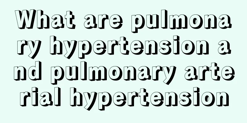 What are pulmonary hypertension and pulmonary arterial hypertension