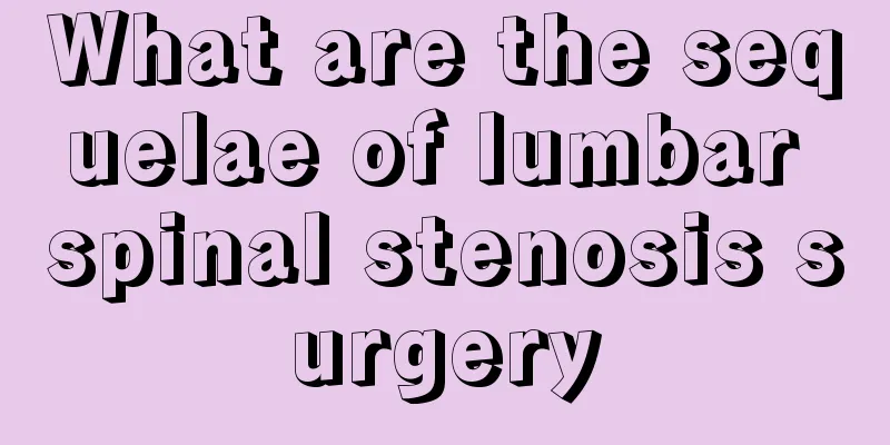 What are the sequelae of lumbar spinal stenosis surgery