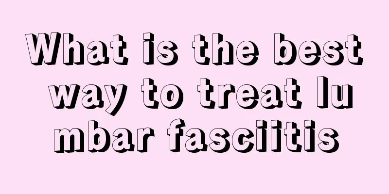 What is the best way to treat lumbar fasciitis