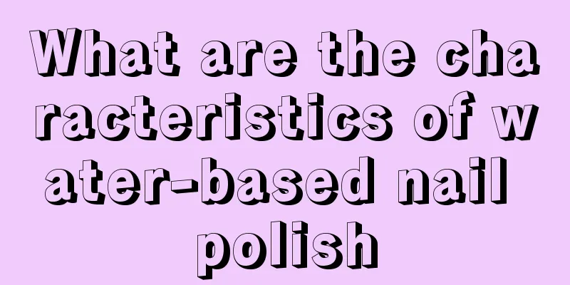 What are the characteristics of water-based nail polish