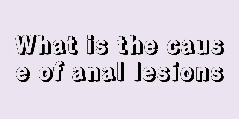 What is the cause of anal lesions