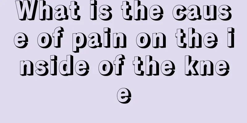 What is the cause of pain on the inside of the knee