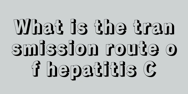 What is the transmission route of hepatitis C