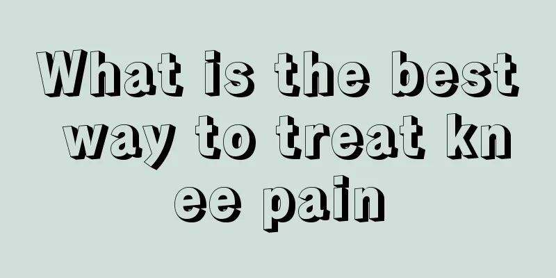 What is the best way to treat knee pain