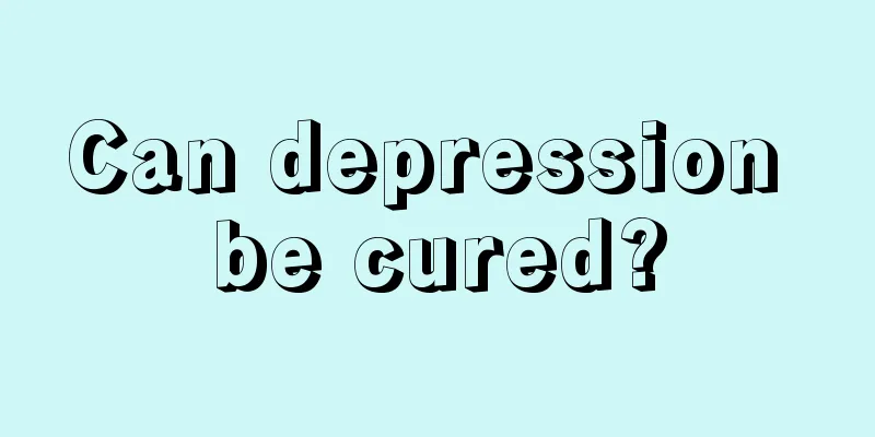 Can depression be cured?
