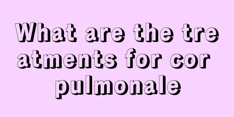 What are the treatments for cor pulmonale