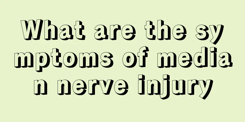 What are the symptoms of median nerve injury