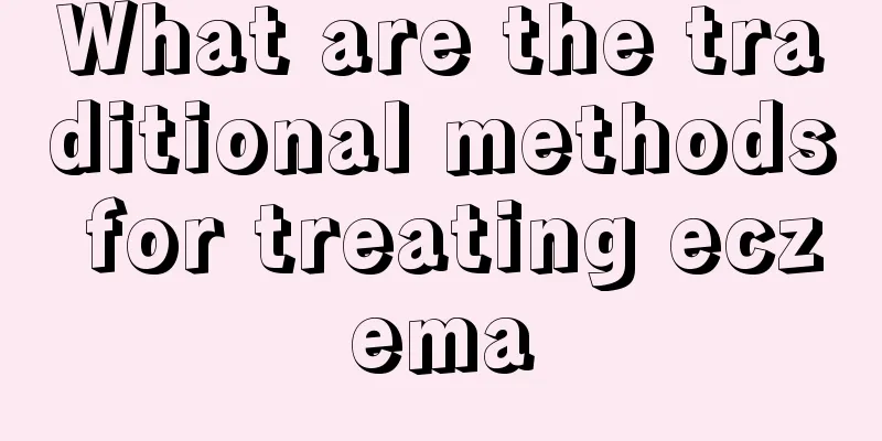 What are the traditional methods for treating eczema