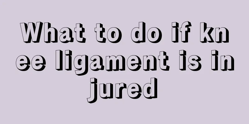 What to do if knee ligament is injured